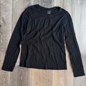 Banana Republic Jet Black Crew Neck Top AO0136